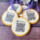 Biscuits with the QR code on them